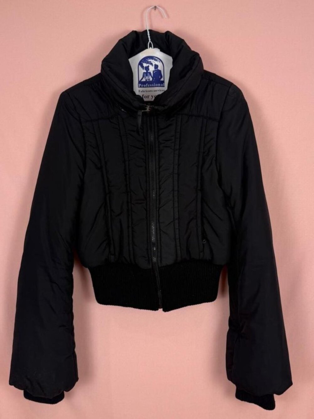 Y2K Black Cropped Puffer Jacket